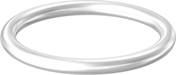 Yağa ve Aşınmaya Dayanıklı Poliüretan O-Ring, Yüksek Basınç, 1/8 Kesirli Genişlik, Dash No. 219