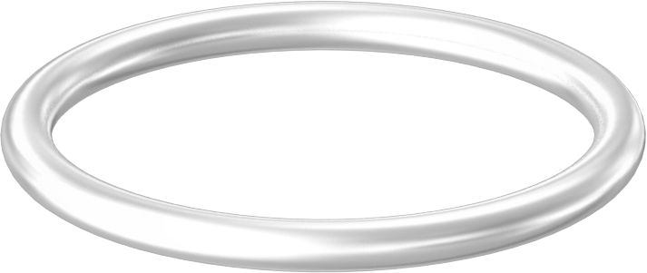 Yağa ve Aşınmaya Dayanıklı Poliüretan O-Ring, Yüksek Basınç, 1/8 Kesirli Genişlik, Dash No. 222