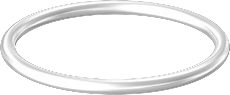 Yağa ve Aşınmaya Dayanıklı Poliüretan O-Ring, Yüksek Basınç, 1/8 Kesirli Genişlik, Dash No. 225