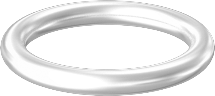 Yağa ve Aşınmaya Dayanıklı Poliüretan O-Ring, Yüksek Basınç, 3/16 Kesirli Genişlik, Dash No. 324