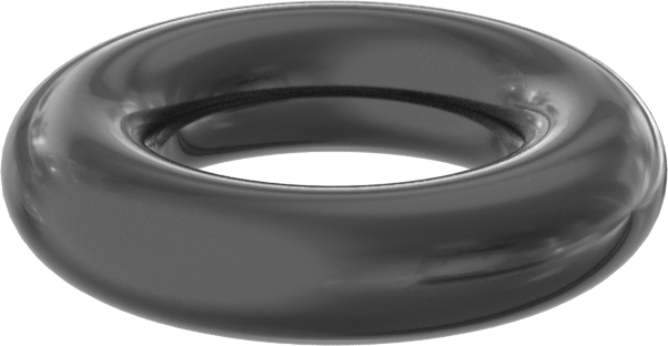 Yağa ve Aşınmaya Dayanıklı Poliüretan O-Ring, 3/32 Kesirli Genişlik, Dash Numarası 108