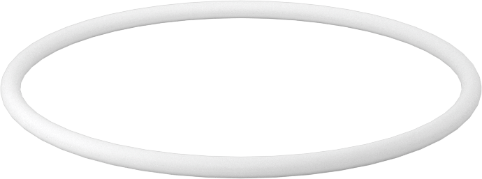 Ultra Kimyasala Dayanıklı Sert PTFE O-Ring, 1/16 Kesirli Genişlik, Dash Numarası 030