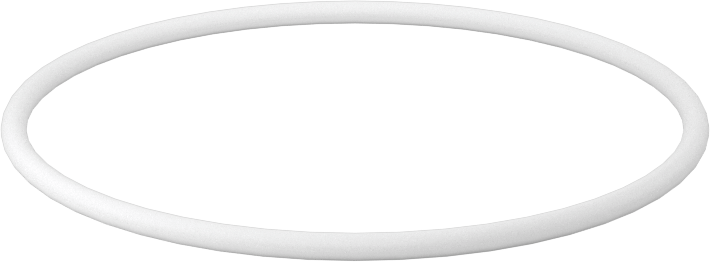 Ultra Kimyasala Dayanıklı Sert PTFE O-Ring, 1/16 Kesirli Genişlik, Dash Numarası 032