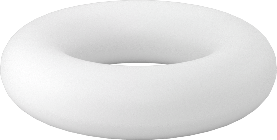 Ultra Kimyasala Dayanıklı Sert PTFE O-Ring, 1/16 Kesirli Genişlik, Dash Numarası 007