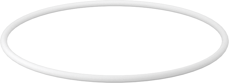 Ultra Kimyasala Dayanıklı Sert PTFE O-Ring, 1/16 Kesirli Genişlik, Dash Numarası 036