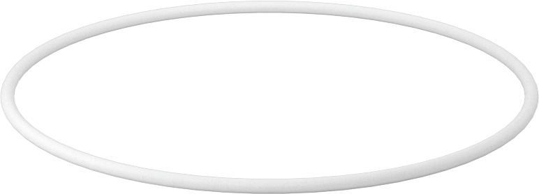 Ultra Kimyasala Dayanıklı Sert PTFE O-Ring, 1/16 Kesirli Genişlik, Dash Numarası 039