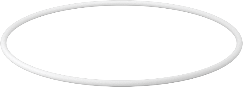 Ultra Kimyasala Dayanıklı Sert PTFE O-Ring, 1/16 Kesirli Genişlik, Dash Numarası 040