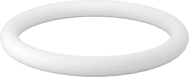 Ultra Kimyasala Dayanıklı Sert PTFE O-Ring, 3/32 Kesirli Genişlik, Dash Numarası 118