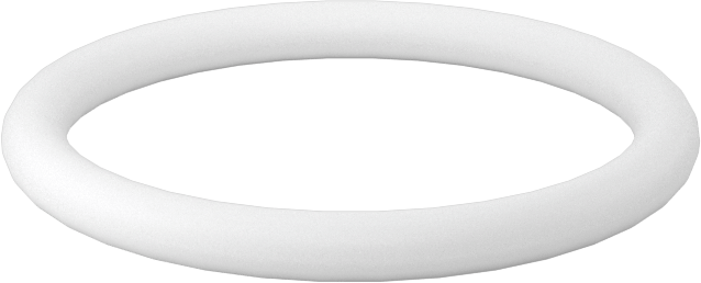 Ultra Kimyasala Dayanıklı Sert PTFE O-Ring, 3/32 Kesirli Genişlik, Dash Numarası 119