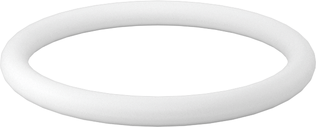 Ultra Kimyasala Dayanıklı Sert PTFE O-Ring, 3/32 Kesirli Genişlik, Dash Numarası 120