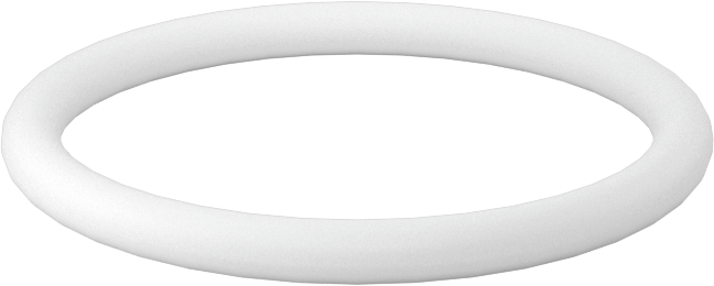 Ultra Kimyasala Dayanıklı Sert PTFE O-Ring, 3/32 Kesirli Genişlik, Dash Numarası 121