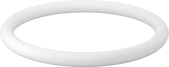 Ultra Kimyasala Dayanıklı Sert PTFE O-Ring, 3/32 Kesirli Genişlik, Dash Numarası 122