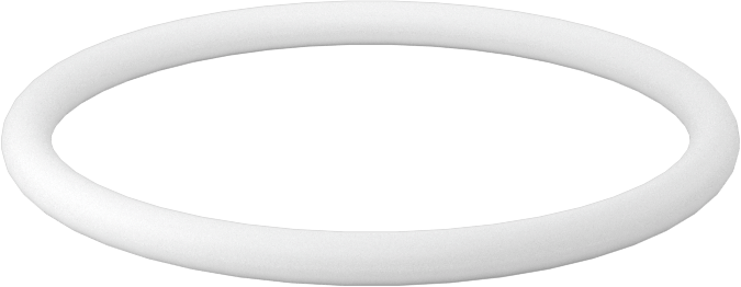 Ultra Kimyasala Dayanıklı Sert PTFE O-Ring, 3/32 Kesirli Genişlik, Dash Numarası 126