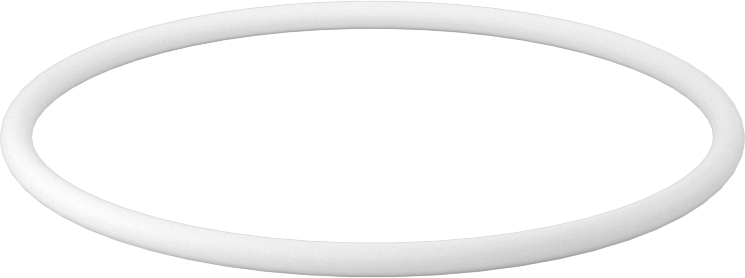 Ultra Kimyasala Dayanıklı Sert PTFE O-Ring, 3/32 Kesirli Genişlik, Dash Numarası 141