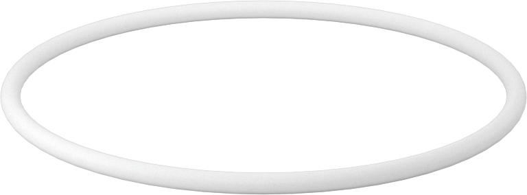 Ultra Kimyasala Dayanıklı Sert PTFE O-Ring, 3/32 Kesirli Genişlik, Dash Numarası 146