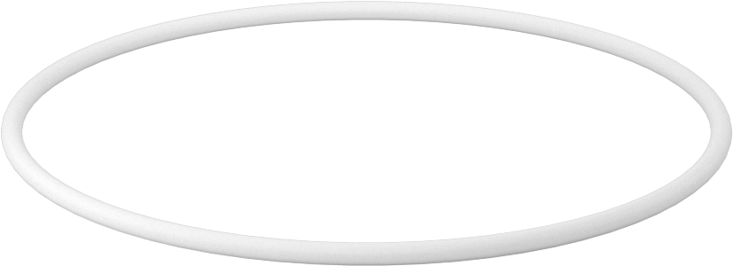 Ultra Kimyasala Dayanıklı Sert PTFE O-Ring, 3/32 Kesirli Genişlik, Dash Numarası 153