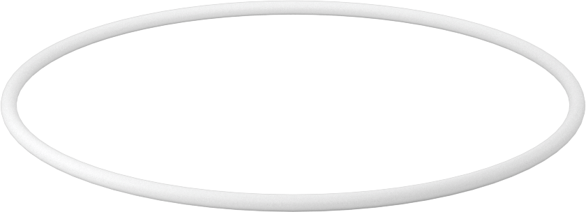 Ultra Kimyasala Dayanıklı Sert PTFE O-Ring, 3/32 Kesirli Genişlik, Dash Numarası 154