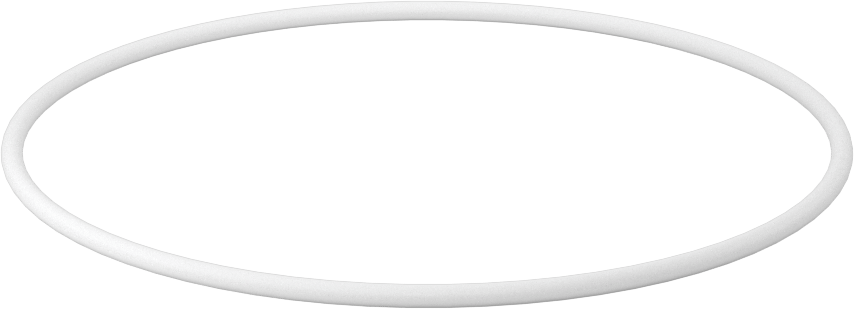 Ultra Kimyasala Dayanıklı Sert PTFE O-Ring, 3/32 Kesirli Genişlik, Dash Numarası 155