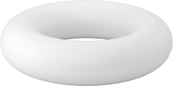 Ultra Kimyasala Dayanıklı Sert PTFE O-Ring, 1/8 Kesirli Genişlik, Dash Numarası 203