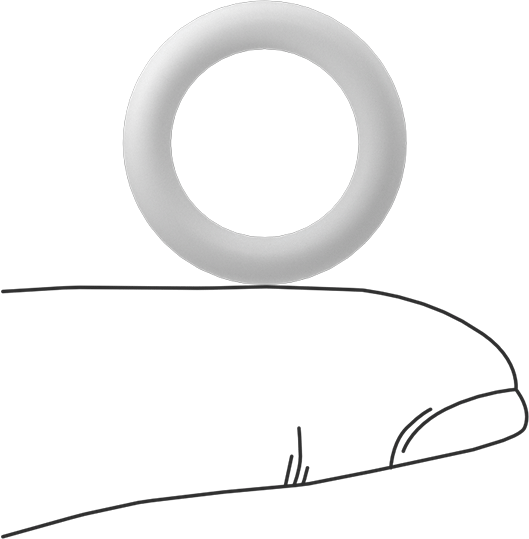 Ultra Kimyasala Dayanıklı Sert PTFE O-Ring, 1/8 Kesirli Genişlik, Dash Numarası 207