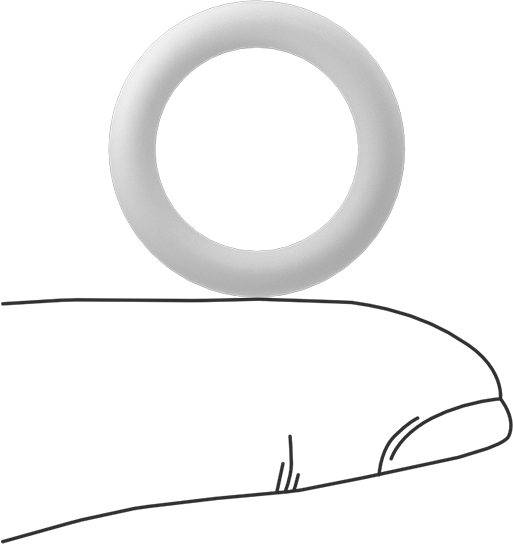 Ultra Kimyasala Dayanıklı Sert PTFE O-Ring, 1/8 Kesirli Genişlik, Dash Numarası 208