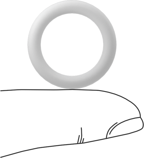 Ultra Kimyasala Dayanıklı Sert PTFE O-Ring, 1/8 Kesirli Genişlik, Dash Numarası 209