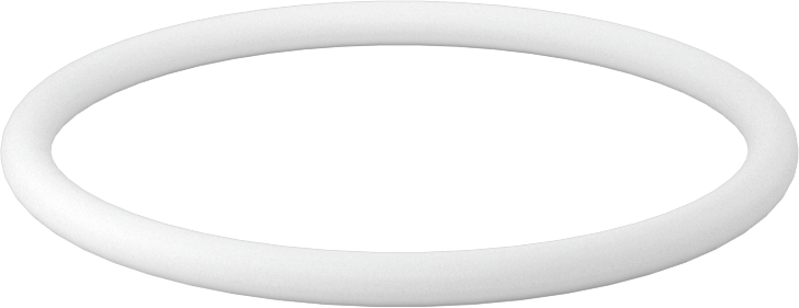 Ultra Kimyasala Dayanıklı Sert PTFE O-Ring, 1/8 Kesirli Genişlik, Dash Numarası 226