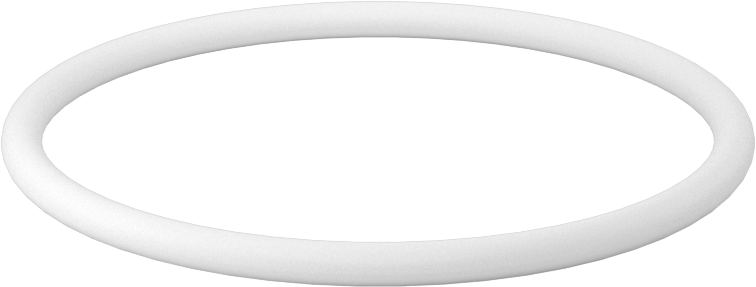 Ultra Kimyasala Dayanıklı Sert PTFE O-Ring, 1/8 Kesirli Genişlik, Dash Numarası 229