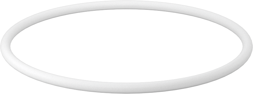 Ultra Kimyasala Dayanıklı Sert PTFE O-Ring, 1/8 Kesirli Genişlik, Dash Numarası 237