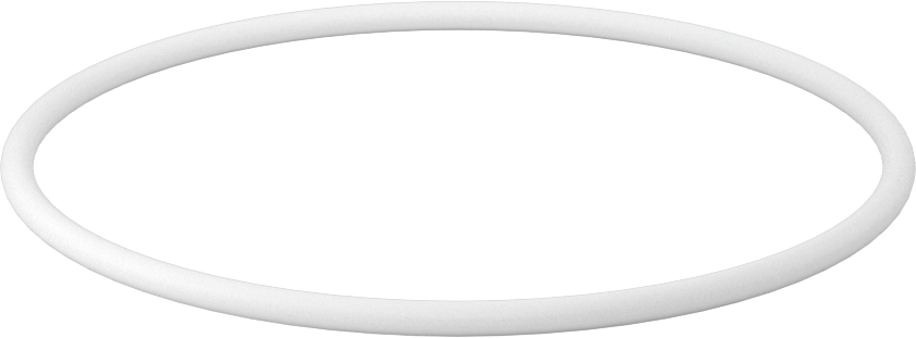 Ultra Kimyasala Dayanıklı Sert PTFE O-Ring, 1/8 Kesirli Genişlik, Dash Numarası 240