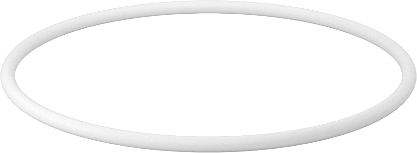 Ultra Kimyasala Dayanıklı Sert PTFE O-Ring, 1/8 Kesirli Genişlik, Dash Numarası 241