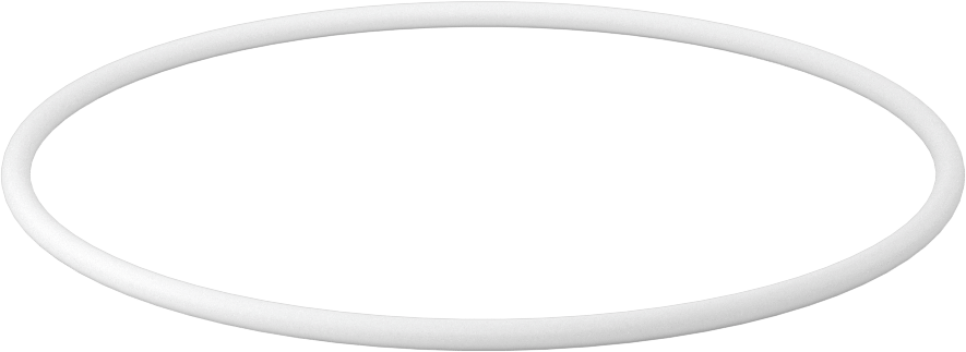 Ultra Kimyasala Dayanıklı Sert PTFE O-Ring, 1/8 Kesirli Genişlik, Dash Numarası 246