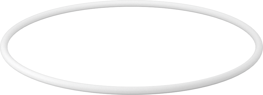 Ultra Kimyasala Dayanıklı Sert PTFE O-Ring, 1/8 Kesirli Genişlik, Dash Numarası 249