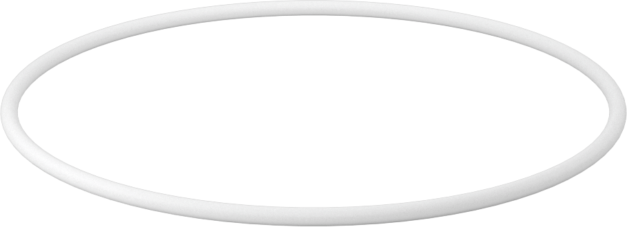 Ultra Kimyasala Dayanıklı Sert PTFE O-Ring, 1/8 Kesirli Genişlik, Dash Numarası 250