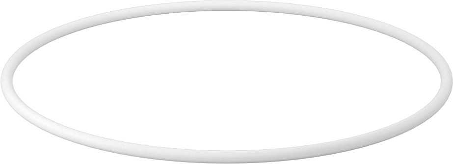 Ultra Kimyasala Dayanıklı Sert PTFE O-Ring, 1/8 Kesirli Genişlik, Dash Numarası 252