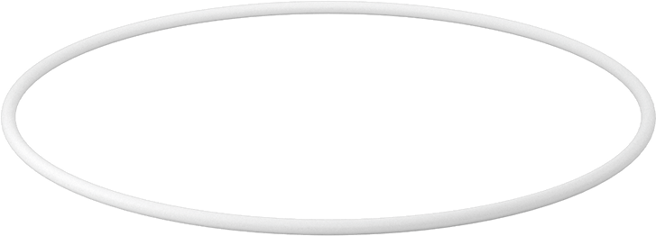 Ultra Kimyasala Dayanıklı Sert PTFE O-Ring, 1/8 Kesirli Genişlik, Dash Numarası 259