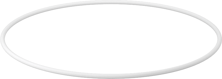 Ultra Kimyasala Dayanıklı Sert PTFE O-Ring, 1/8 Kesirli Genişlik, Dash Numarası 262