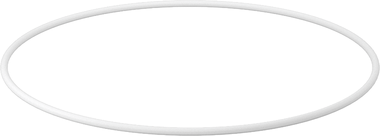 Ultra Kimyasala Dayanıklı Sert PTFE O-Ring, 1/8 Kesirli Genişlik, Dash Numarası 263