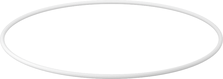 Ultra Kimyasala Dayanıklı Sert PTFE O-Ring, 1/8 Kesirli Genişlik, Dash Numarası 264