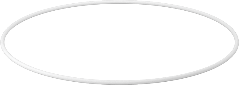 Ultra Kimyasala Dayanıklı Sert PTFE O-Ring, 1/8 Kesirli Genişlik, Dash Numarası 267