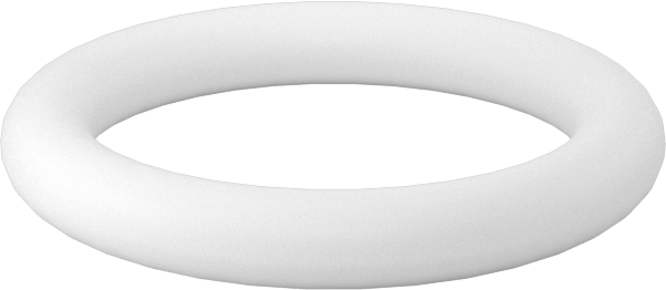 Ultra Kimyasala Dayanıklı Sert PTFE O-Ring, 3/32 Kesirli Genişlik, Dash Numarası 113