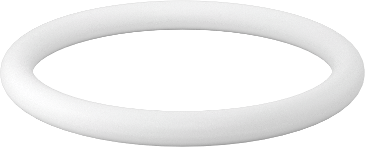 Ultra Kimyasala Dayanıklı Sert PTFE O-Ring, 3/16 Kesirli Genişlik, Dash Numarası 329