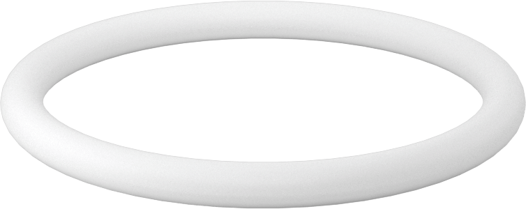 Ultra Kimyasala Dayanıklı Sert PTFE O-Ring, 3/16 Kesirli Genişlik, Dash Numarası 331