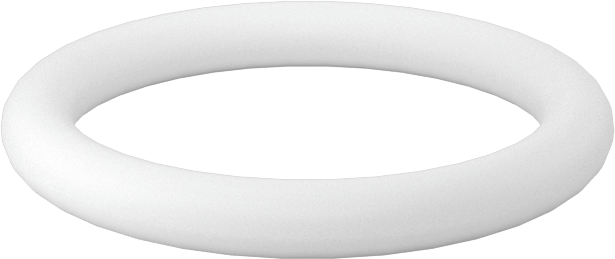 Ultra Kimyasala Dayanıklı Sert PTFE O-Ring, 3/32 Kesirli Genişlik, Dash Numarası 115