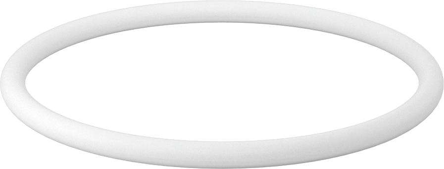 Ultra Kimyasala Dayanıklı Sert PTFE O-Ring, 1/4 Kesirli Genişlik, Dash Numarası 425