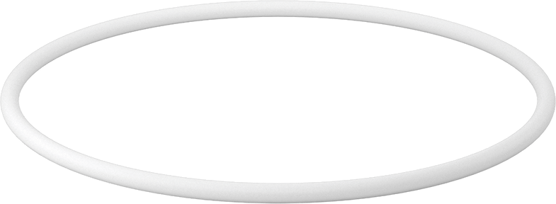 Ultra Kimyasala Dayanıklı Sert PTFE O-Ring, 1/4 Kesirli Genişlik, Dash Numarası 445