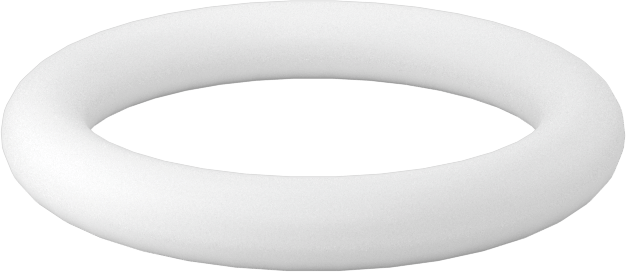 Ultra Kimyasala Dayanıklı Sert PTFE O-Ring, 1/8 Kesirli Genişlik, Dash Numarası 210