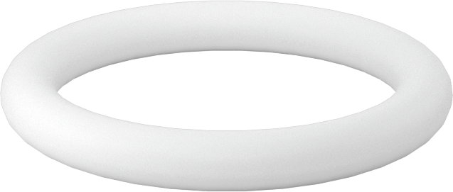 Ultra Kimyasala Dayanıklı Sert PTFE O-Ring, 1/8 Kesirli Genişlik, Dash Numarası 212