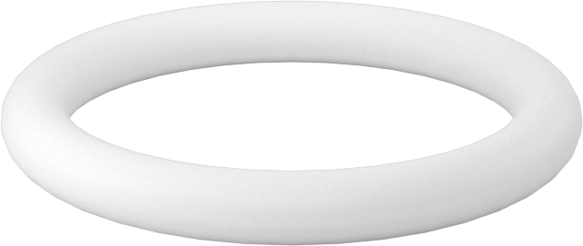 Ultra Kimyasala Dayanıklı Sert PTFE O-Ring, 1/8 Kesirli Genişlik, Dash Numarası 213