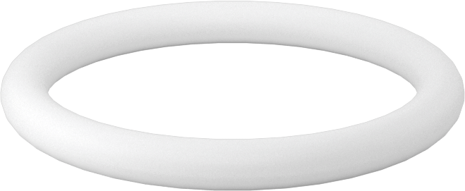 Ultra Kimyasala Dayanıklı Sert PTFE O-Ring, 1/8 Kesirli Genişlik, Dash Numarası 216
